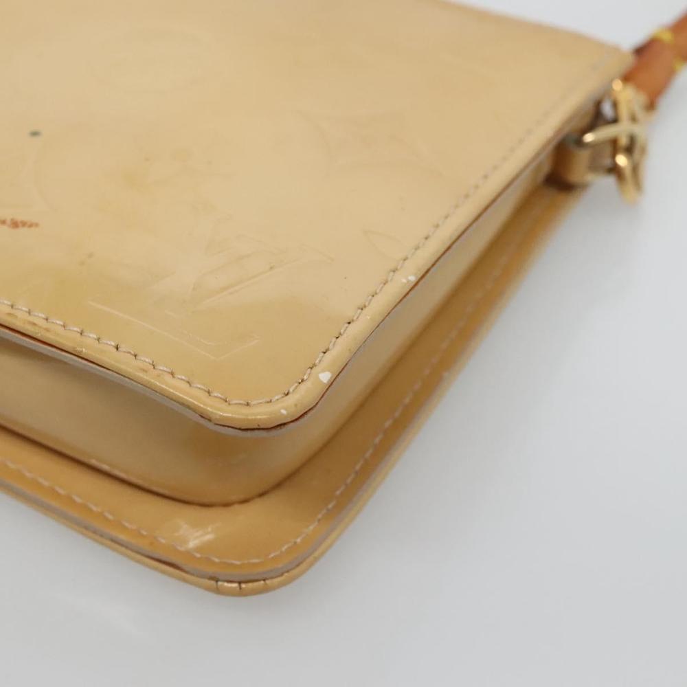LOUIS VUITTON Monogram Vernis Lexington Pouch Beige M91010 LV Auth 136715 - Picture 8 of 16